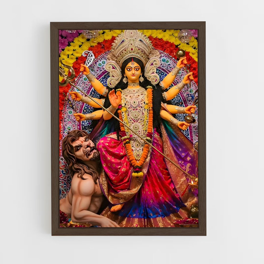 ap-durga-16 cadre Bois foncé