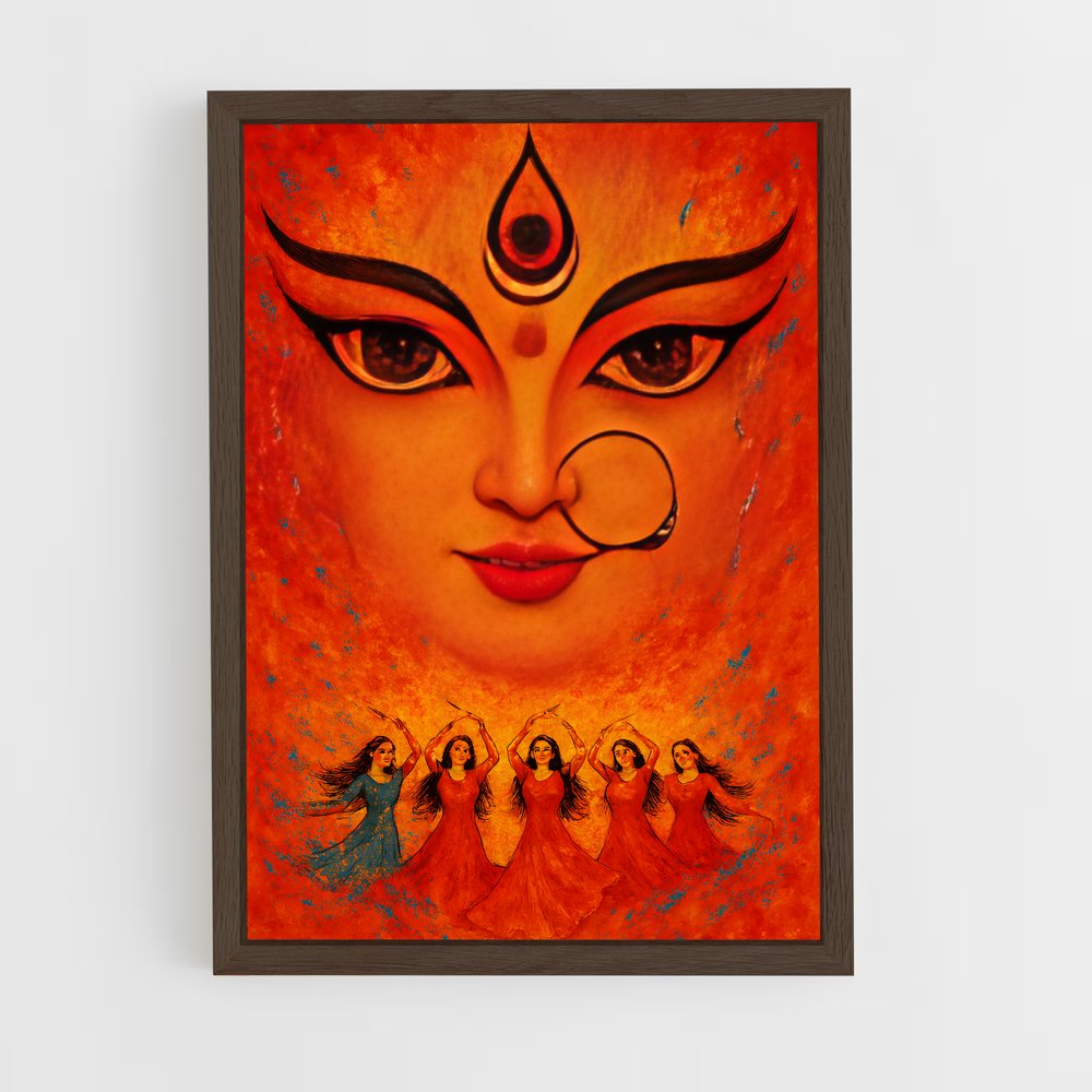 ap-durga-8 cadre Bois foncé