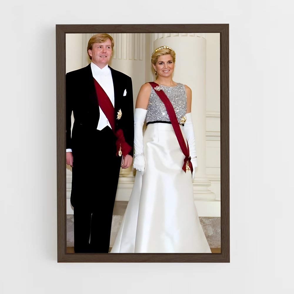 ap-dutch royal family-3 cadre Bois foncé