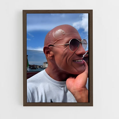 ap-dwayne johnson-10 cadre Bois foncé