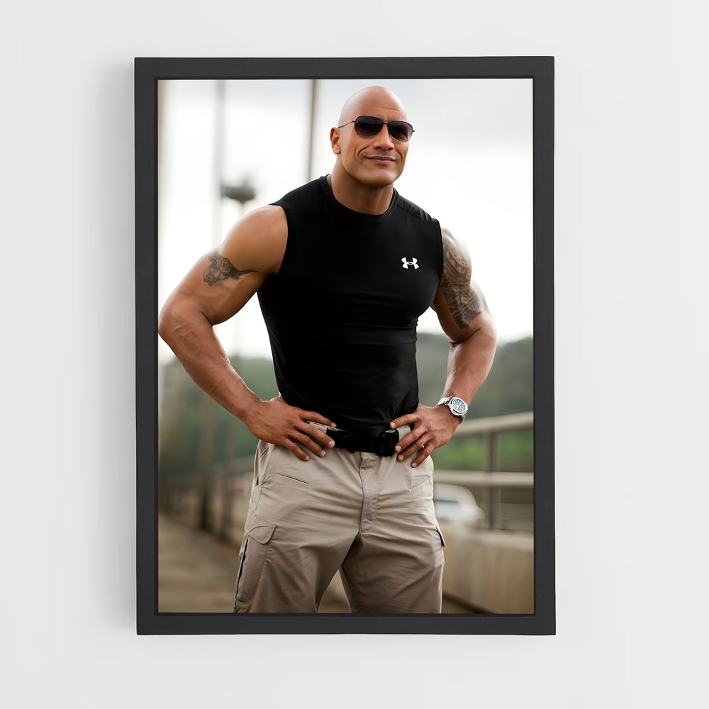 ap-dwayne johnson-11 cadre Noir