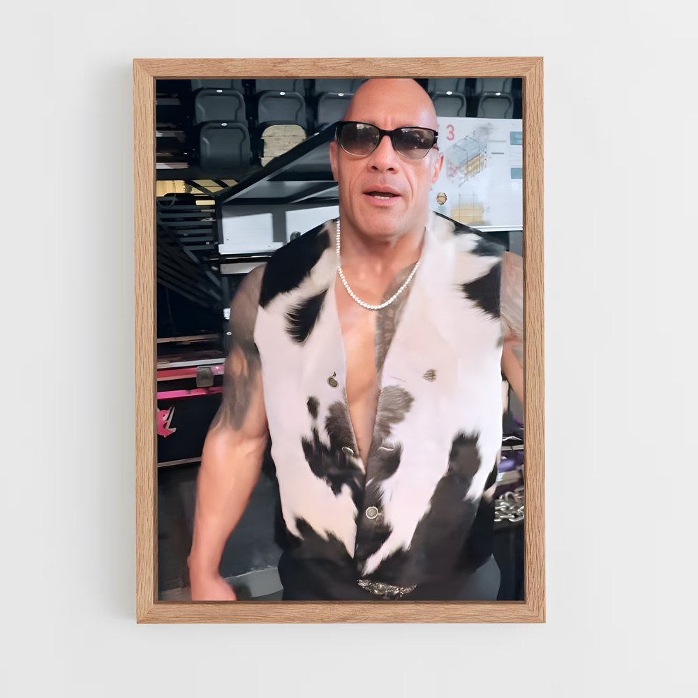 ap-dwayne johnson-12 cadre Bois clair