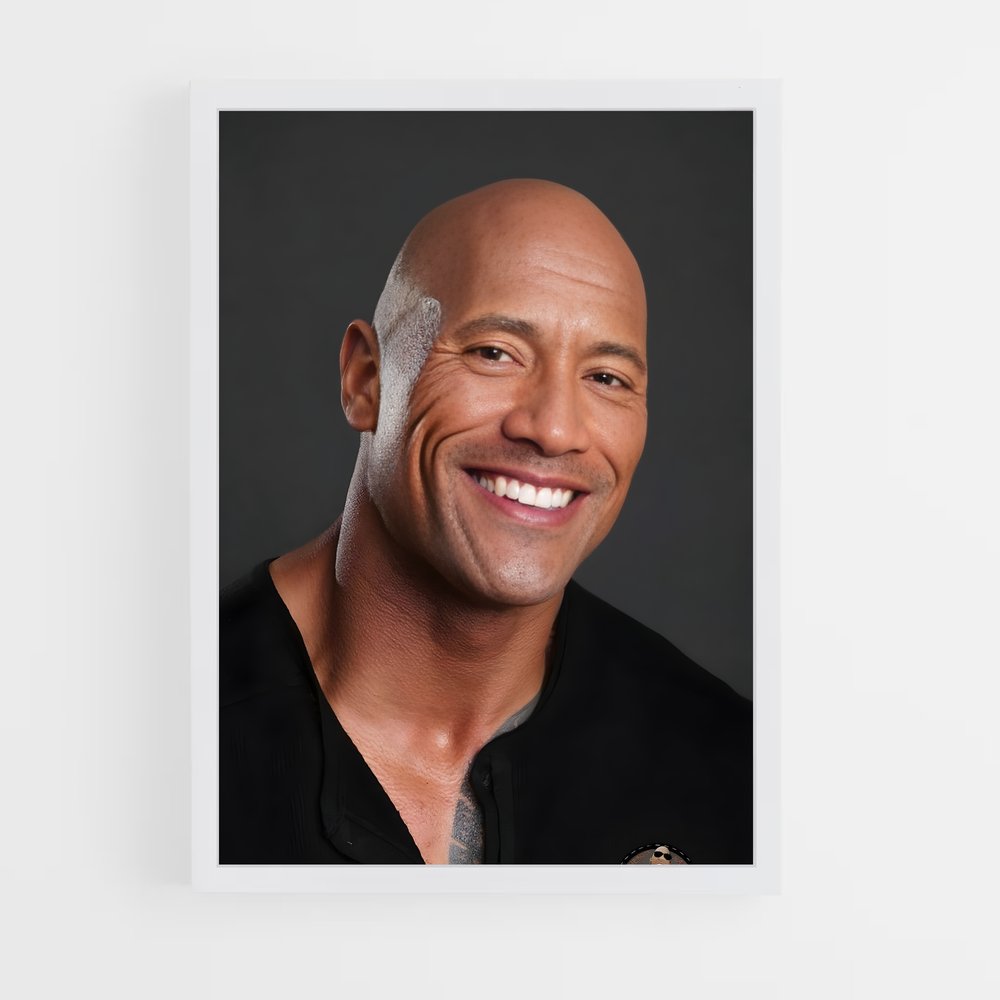 ap-dwayne johnson-5 cadre Blanc