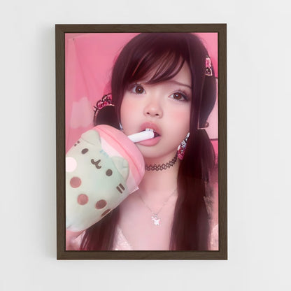ap-e-girl-4 cadre Bois foncé