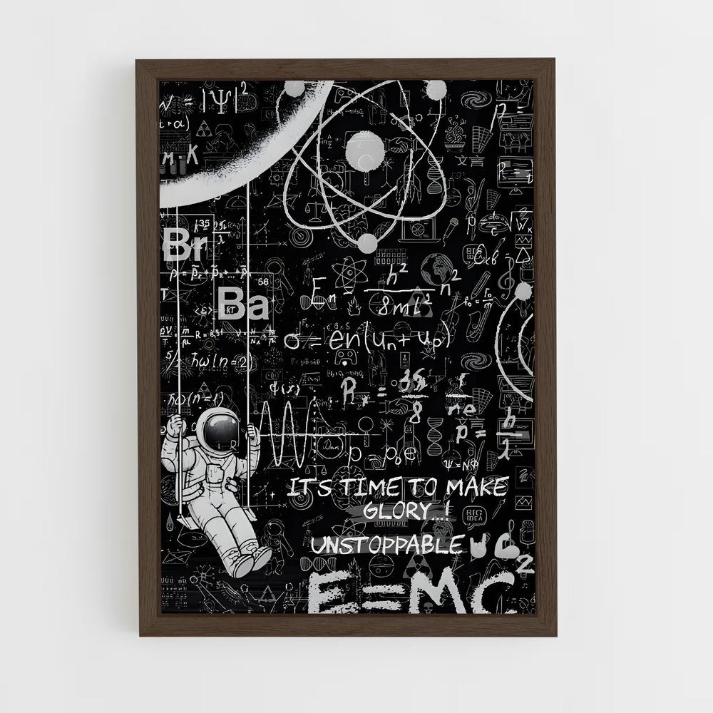 ap-e=mc2-2 cadre Bois foncé