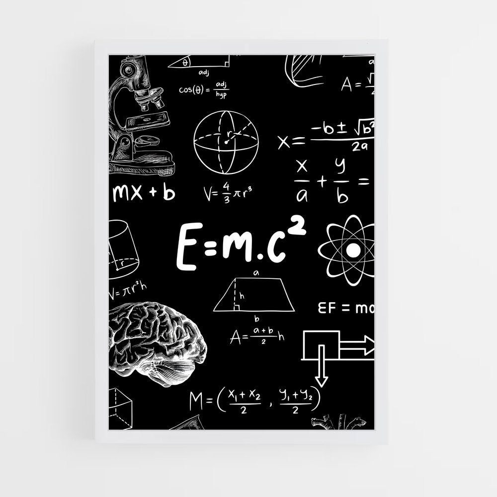 ap-e=mc2-3 cadre Blanc