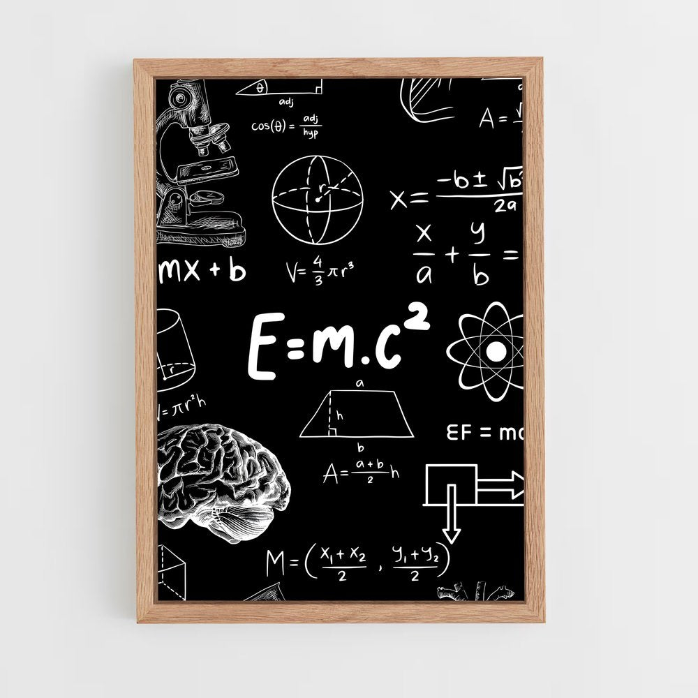 ap-e=mc2-3 cadre Bois clair
