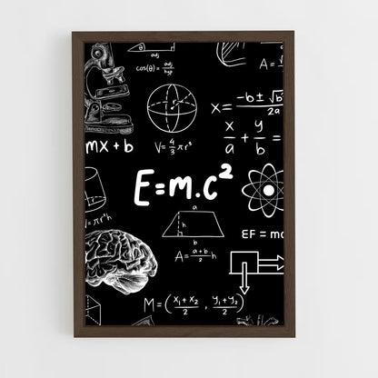 ap-e=mc2-3 cadre Bois foncé