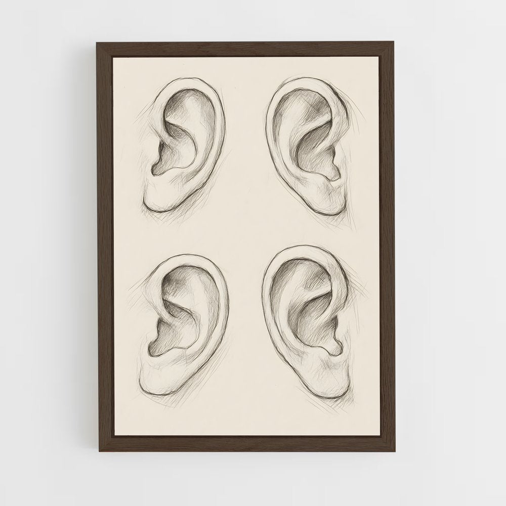 ap-ear-1 cadre Bois foncé