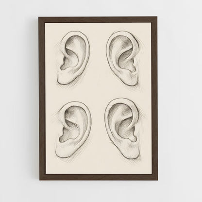 ap-ear-1 cadre Bois foncé
