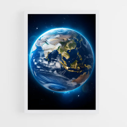 ap-earth from space-5 cadre Blanc
