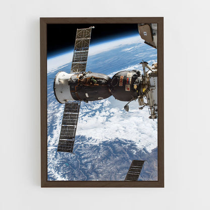 ap-earth from space-8 cadre Bois foncé