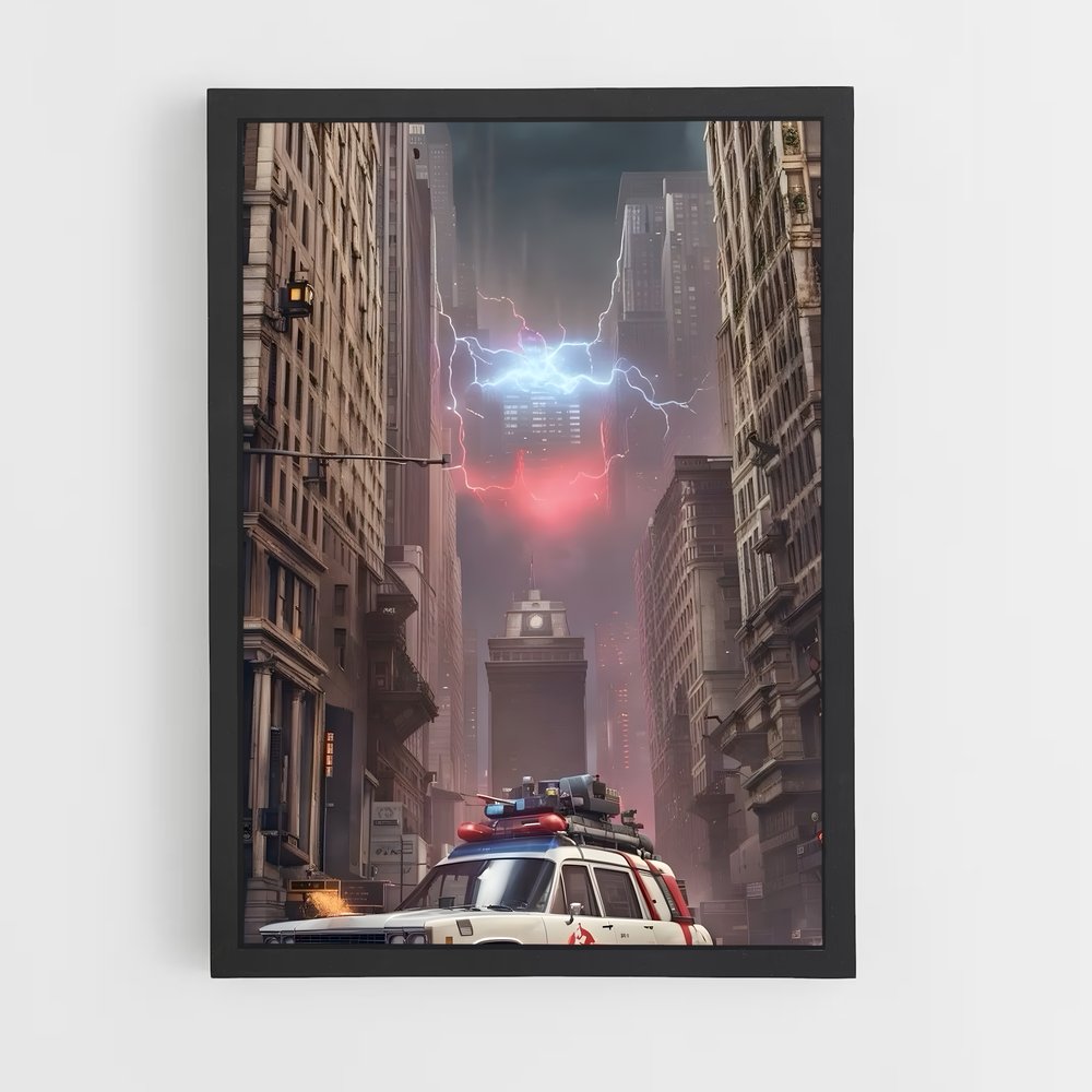 ap-ecto-1 ghostbusters-1 cadre Noir