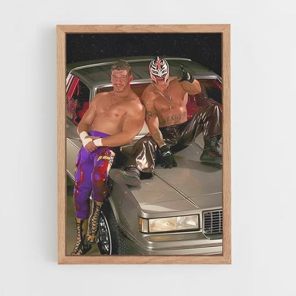 ap-eddie guerrero-2 cadre Bois clair