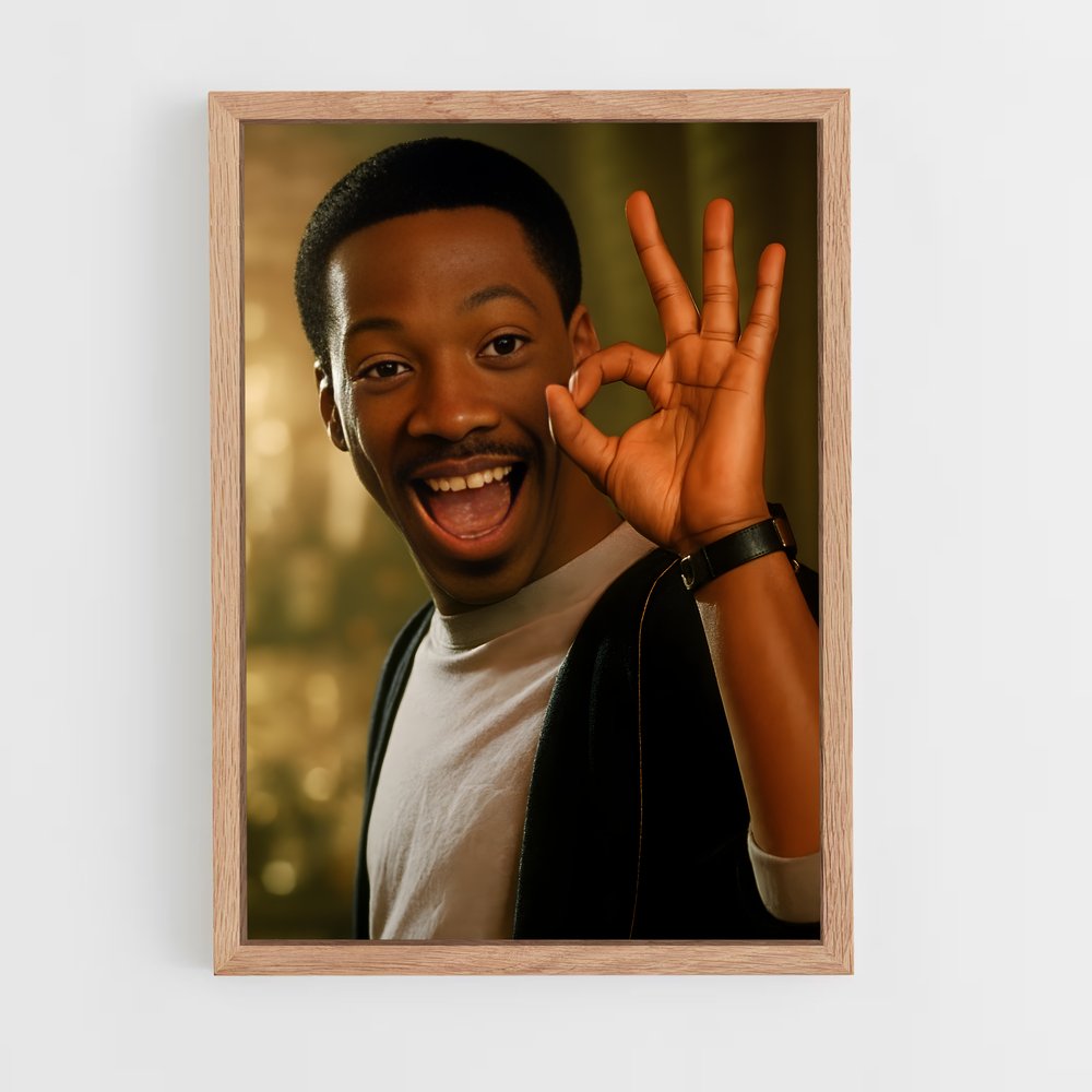 ap-eddie murphy-3 cadre Bois clair