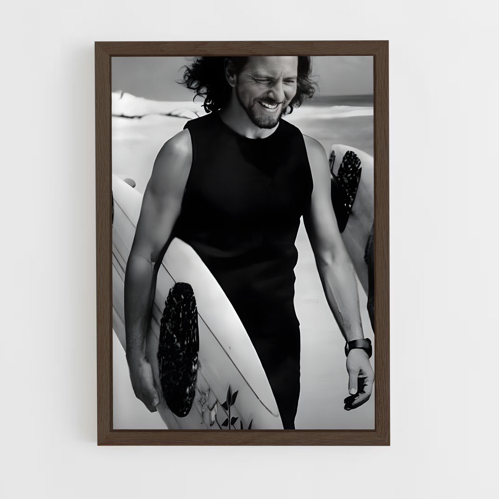 ap-eddie vedder-7 cadre Bois foncé