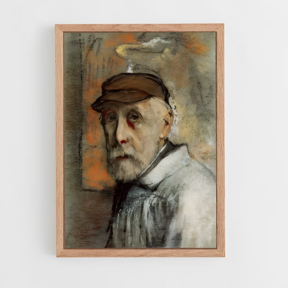 ap-edgar degas-4 cadre Bois clair