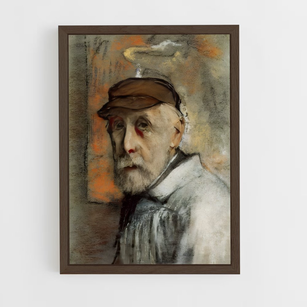 ap-edgar degas-4 cadre Bois foncé