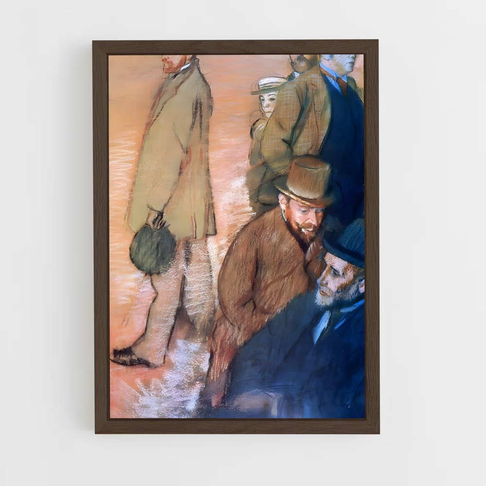 ap-edgar degas-6 cadre Bois foncé