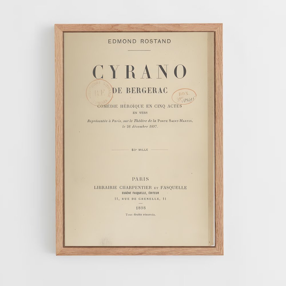 ap-edmond rostand-2 cadre Bois clair