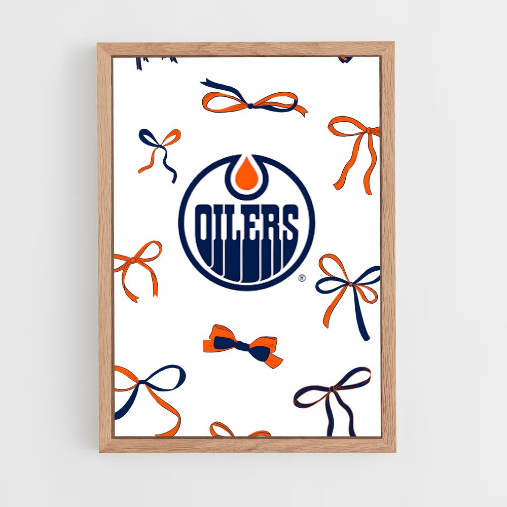 ap-edmonton oilers-4 cadre Bois clair