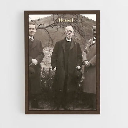 ap-edmund husserl-1 cadre Bois foncé