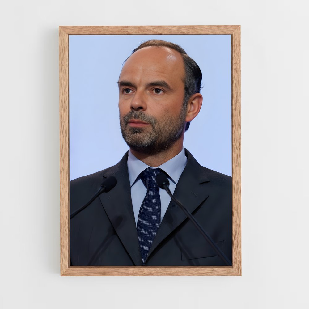 ap-edouard philippe-1 cadre Bois clair