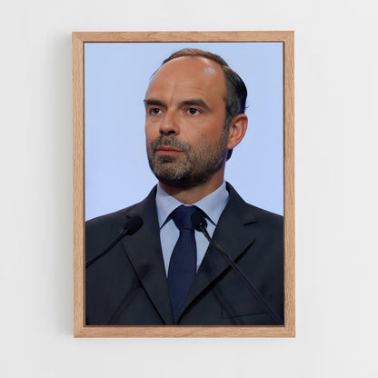 ap-edouard philippe-1 cadre Bois clair