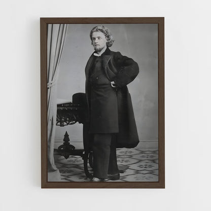ap-edvard grieg-7 cadre Bois foncé