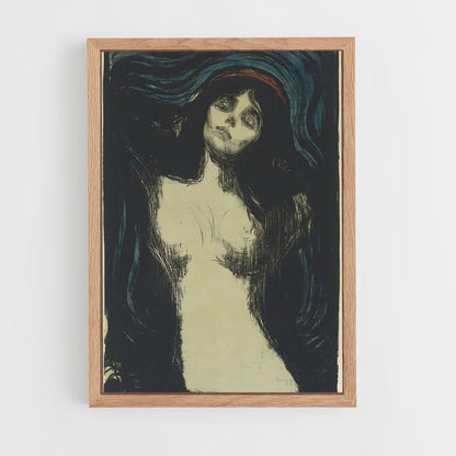 ap-edvard munch-1 cadre Bois clair