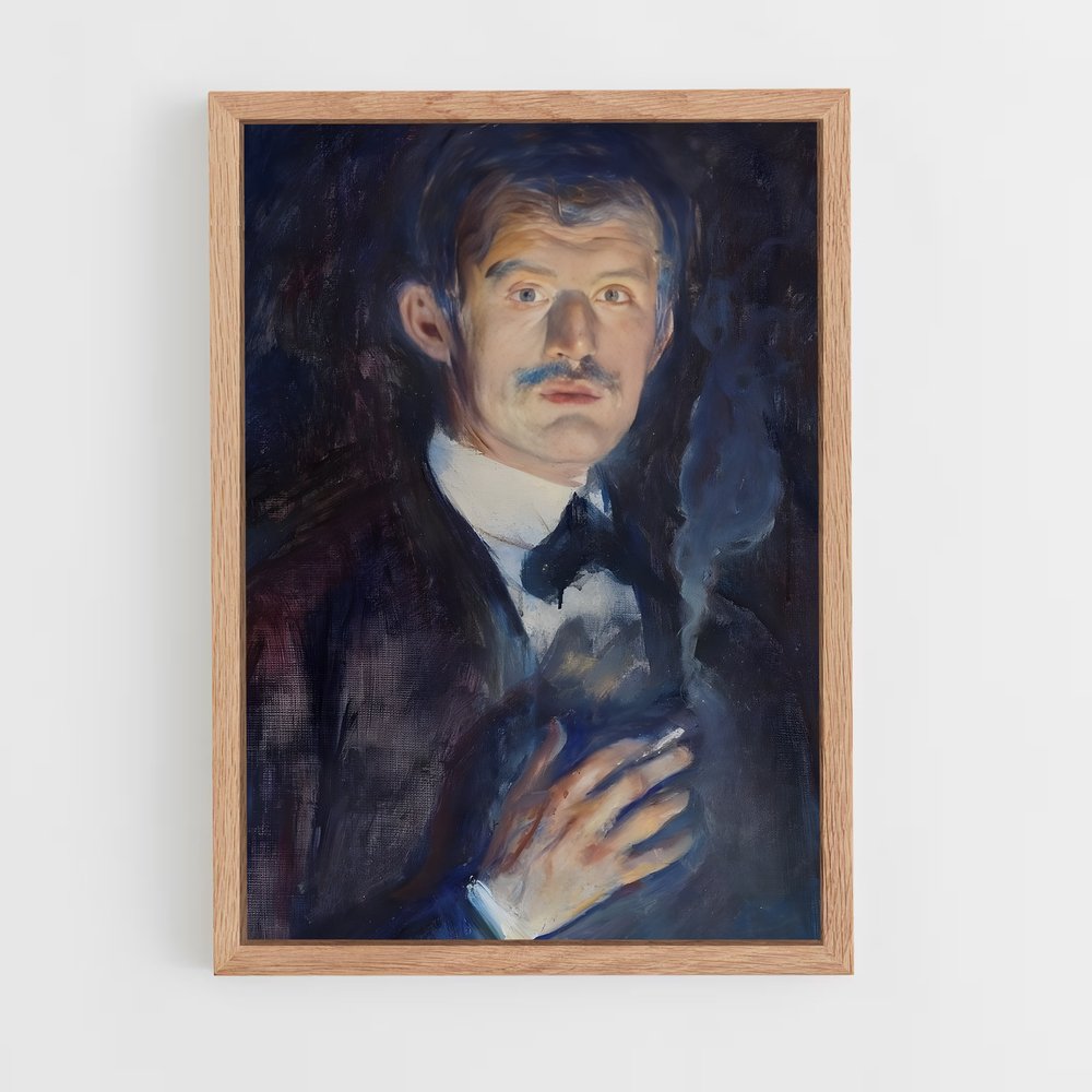 ap-edvard munch-2 cadre Bois clair