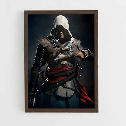 ap-edward kenway-1 cadre Bois foncé