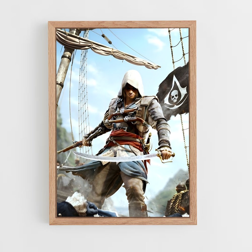 ap-edward kenway-5 cadre Bois clair