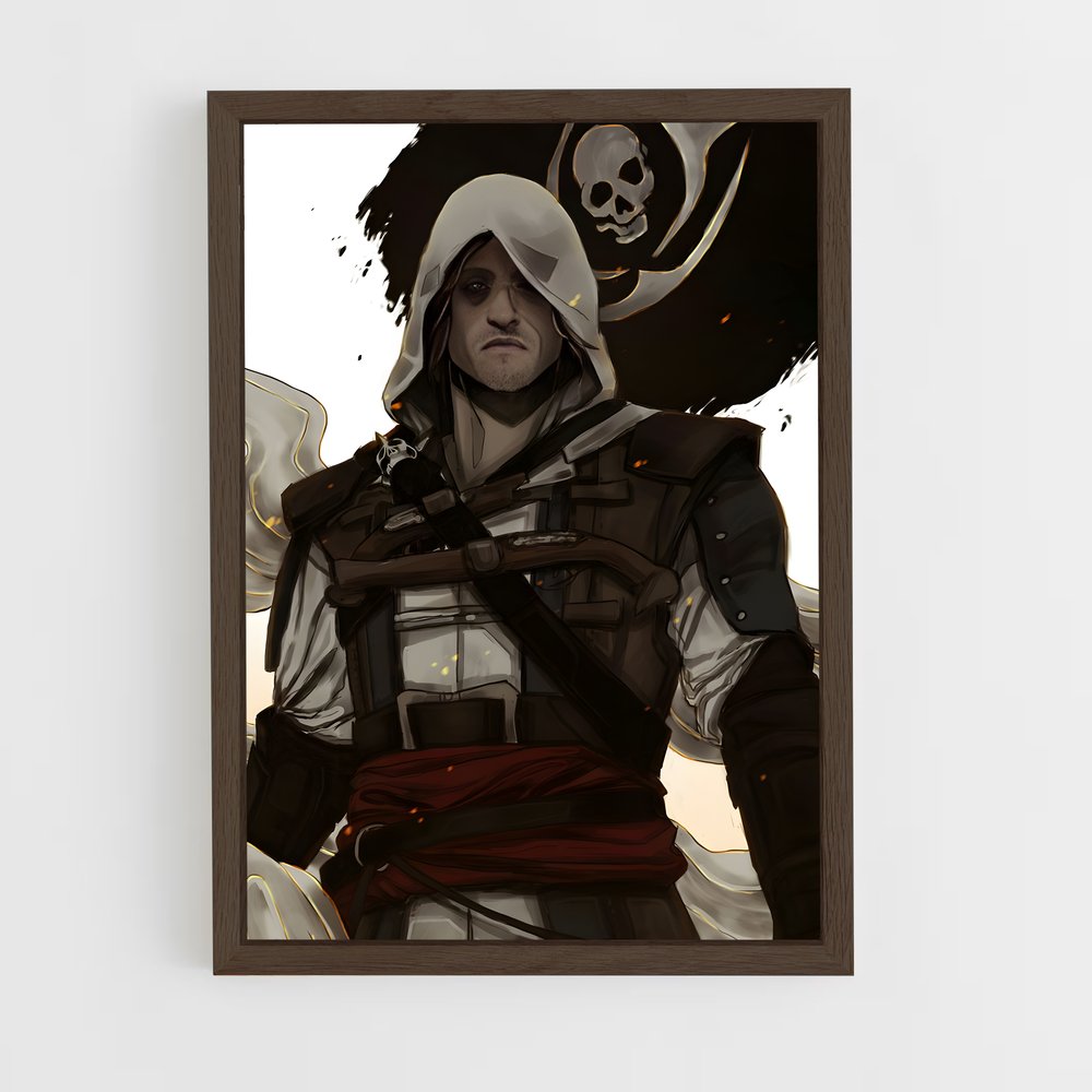 ap-edward kenway-9 cadre Bois foncé
