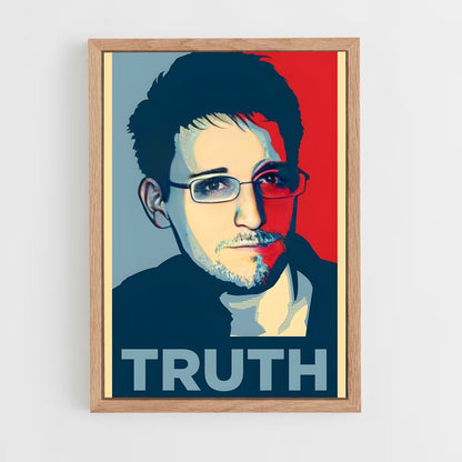 ap-edward snowden-3 cadre Bois clair