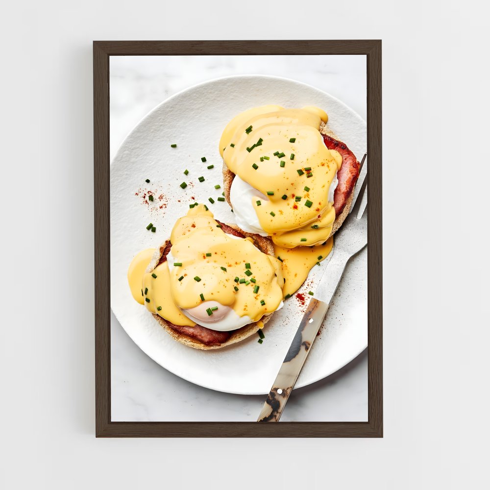 ap-eggs benedict-3 cadre Bois foncé