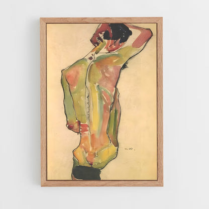 ap-egon schiele-2 cadre Bois clair
