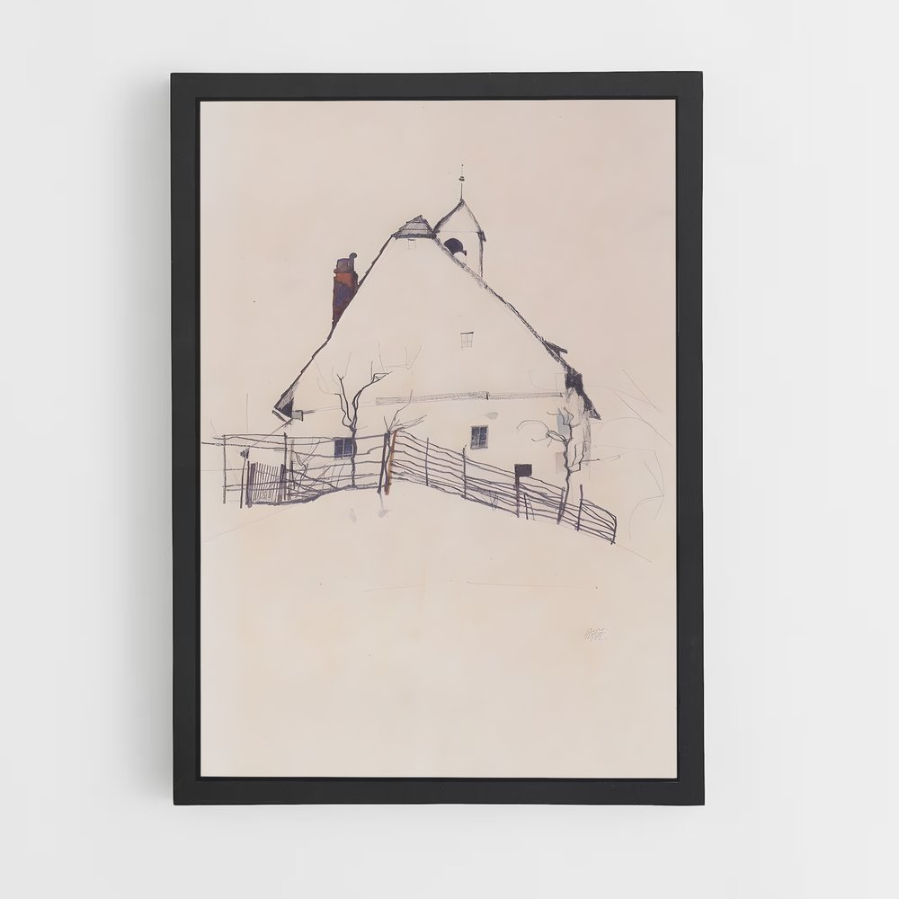 ap-egon schiele-3 cadre Noir