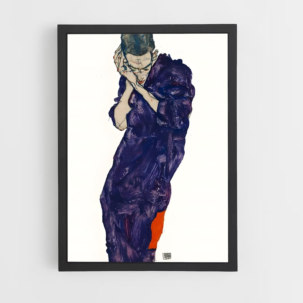 ap-egon schiele-4 cadre Noir