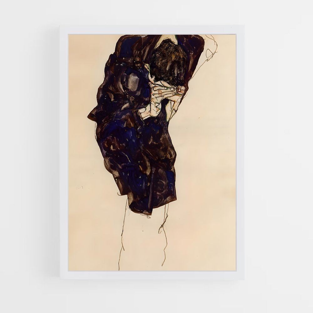 ap-egon schiele-5 cadre Blanc