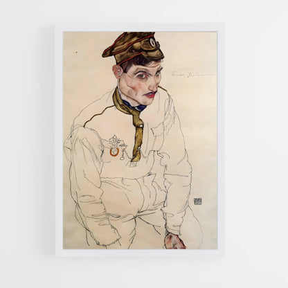 ap-egon schiele-8 cadre Blanc
