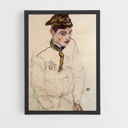 ap-egon schiele-8 cadre Noir