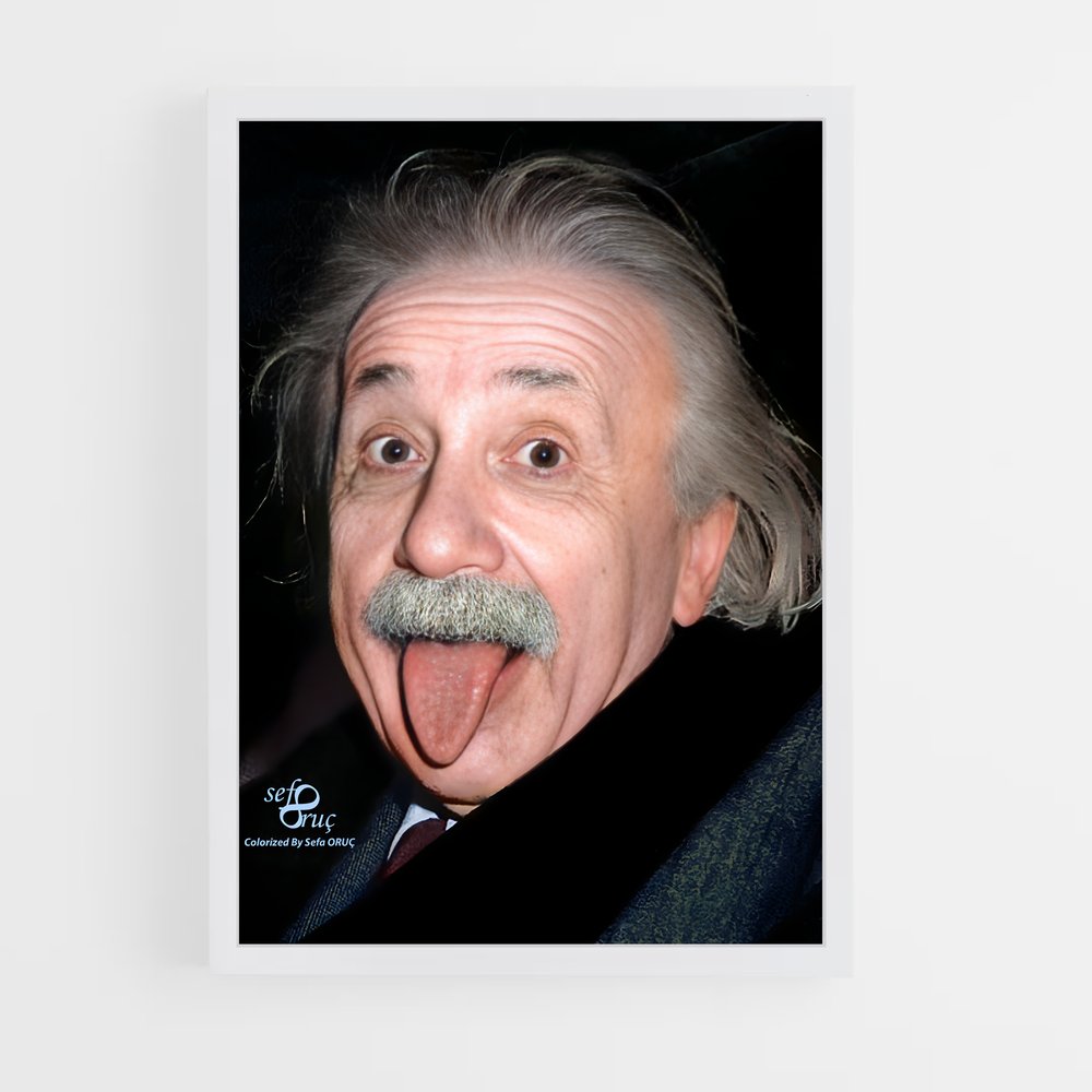 ap-einstein tongue-4 cadre Blanc