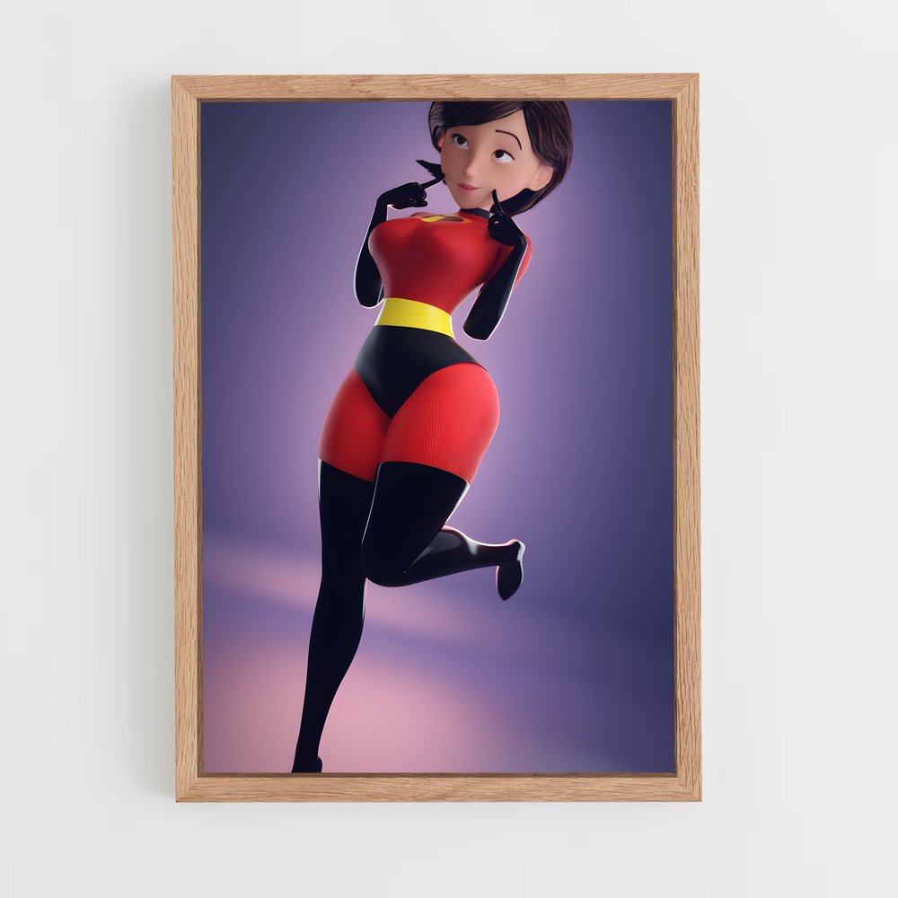 ap-elastigirl-2 cadre Bois clair