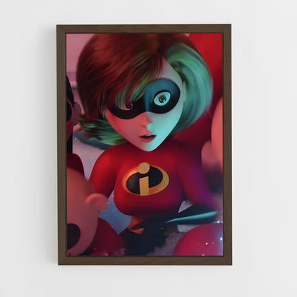 ap-elastigirl-5 cadre Bois foncé