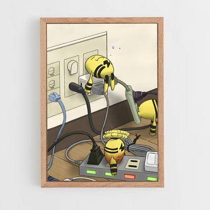 ap-electabuzz-1 cadre Bois clair