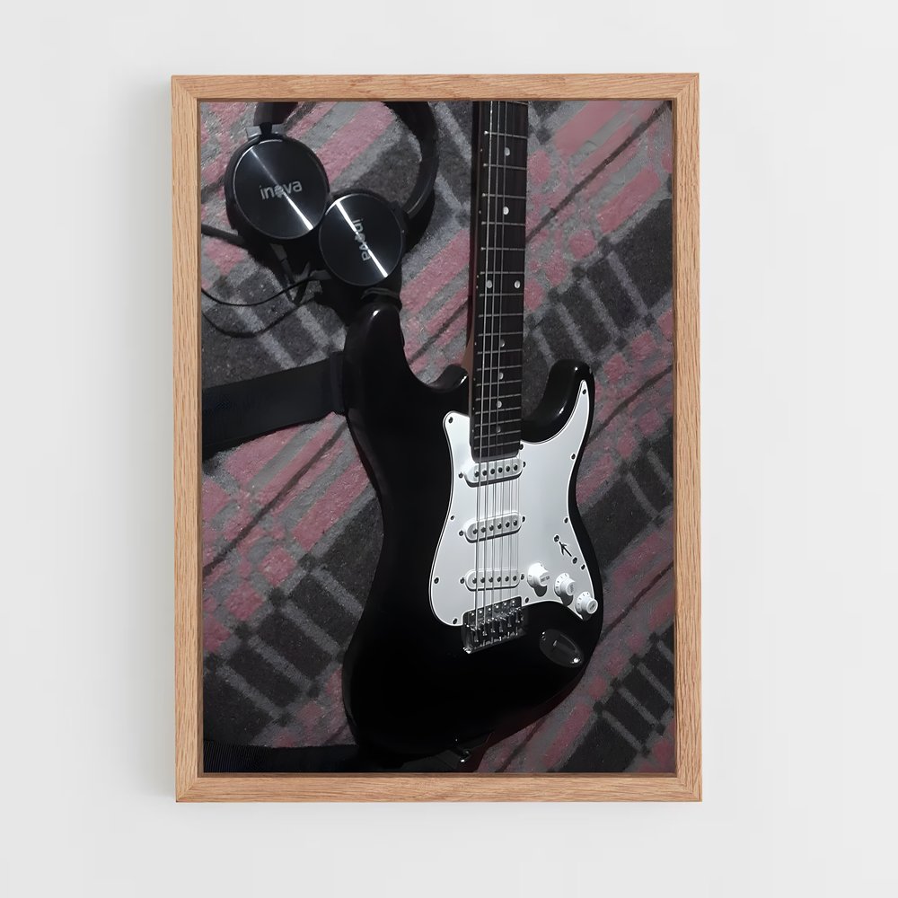 ap-electric guitar-1 cadre Bois clair