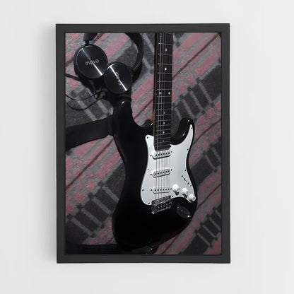 ap-electric guitar-1 cadre Noir