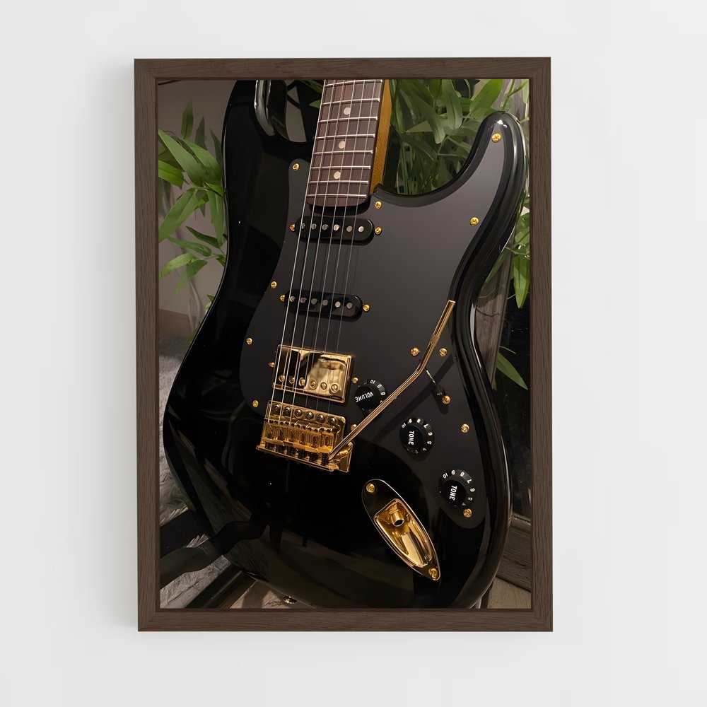 ap-electric guitar-2 cadre Bois foncé