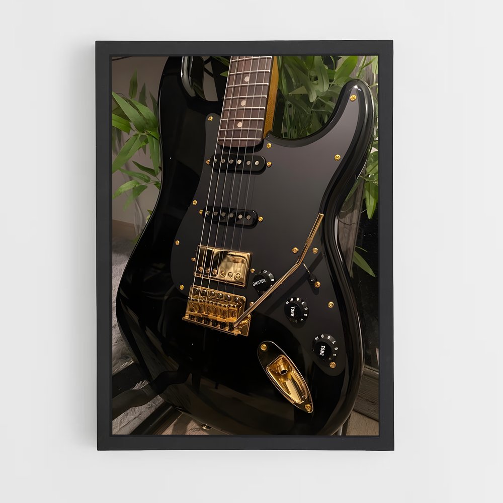 ap-electric guitar-2 cadre Noir